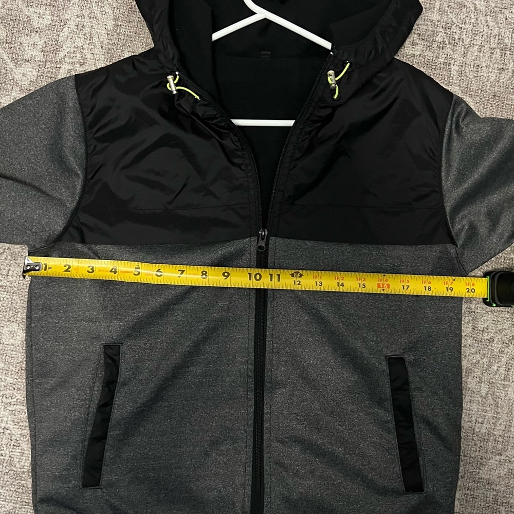 EMF shield protection zip hoodie black and grey - Picture 4 of 5